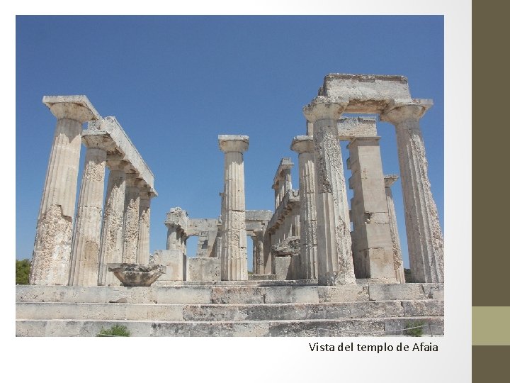 Vista del templo de Afaia 