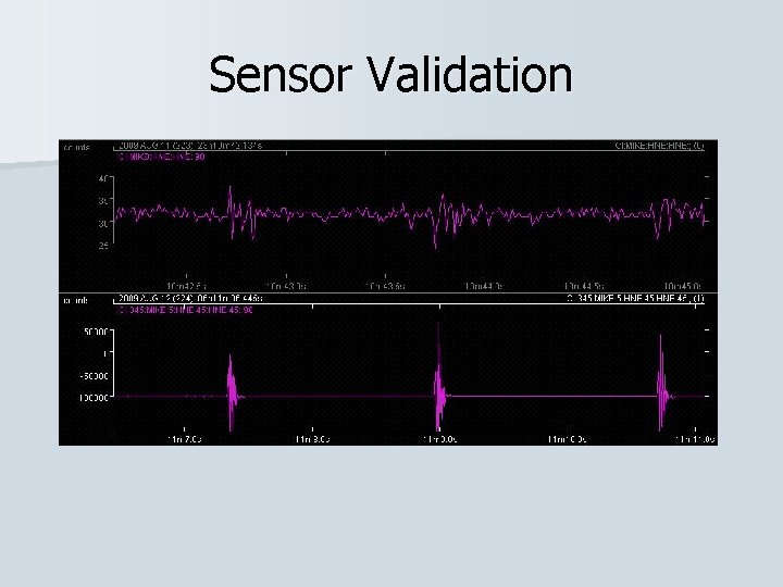 Sensor Validation 