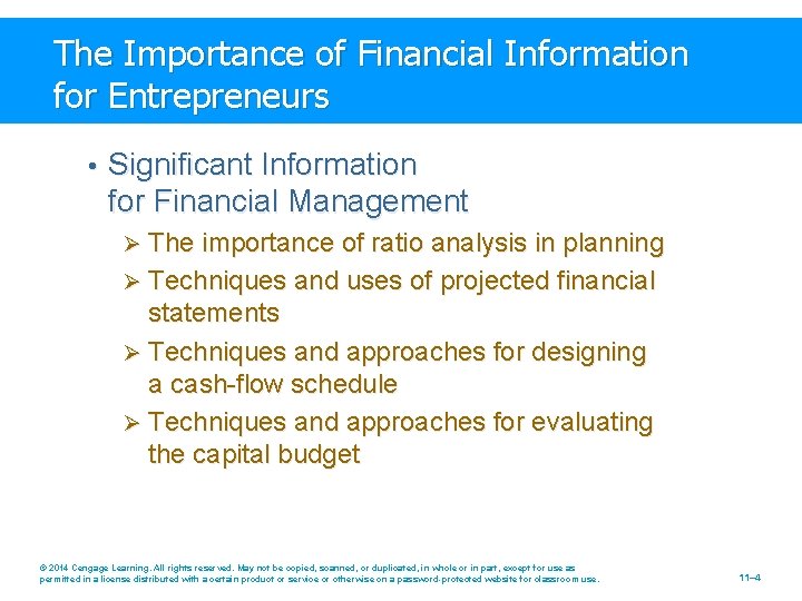 The Importance of Financial Information for Entrepreneurs • Significant Information for Financial Management The