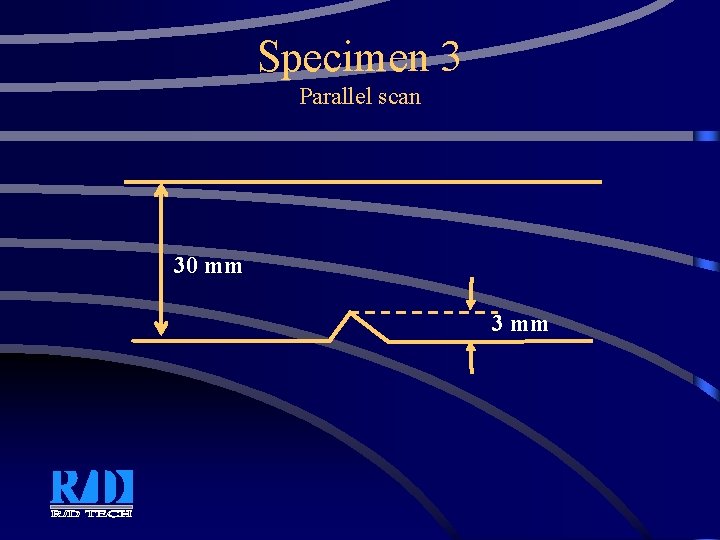 Specimen 3 Parallel scan 30 mm 3 mm Specimen 3 Parallel scan 30 mm 3 mm