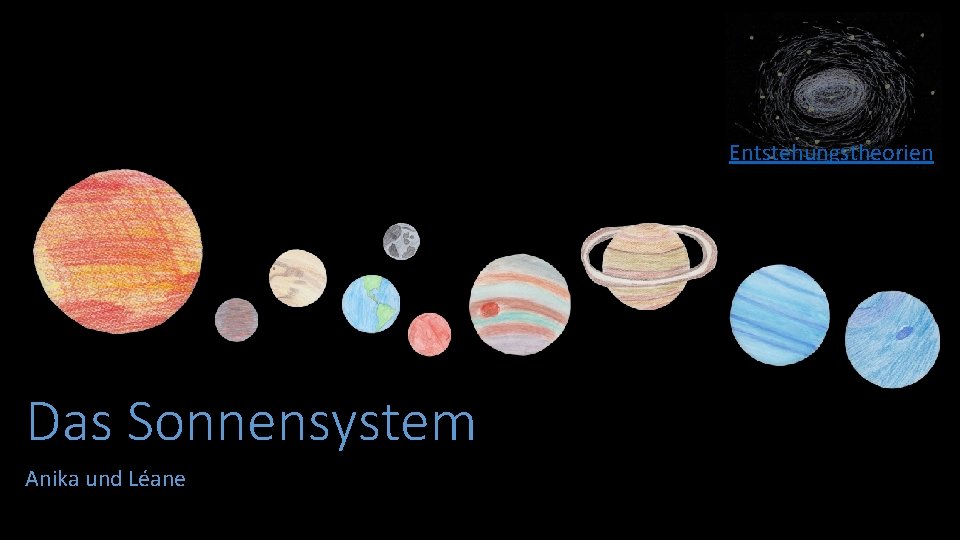 Entstehungstheorien Das Sonnensystem Anika und Léane 