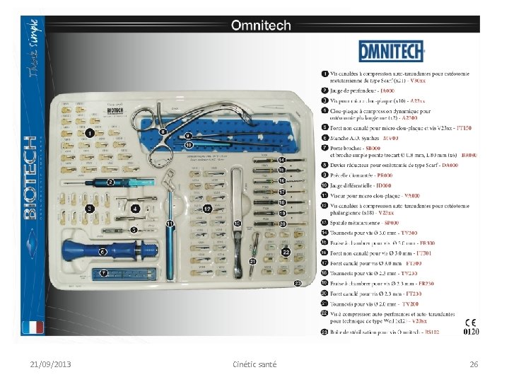 21/09/2013 Cinétic santé 26 