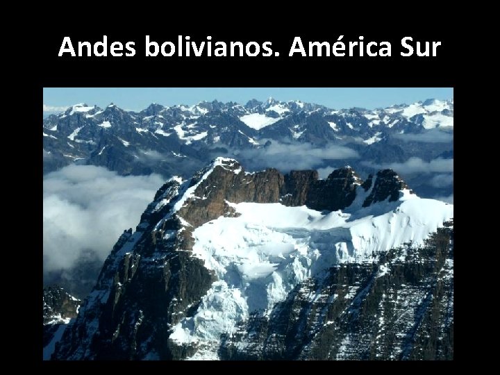 Andes bolivianos. América Sur 