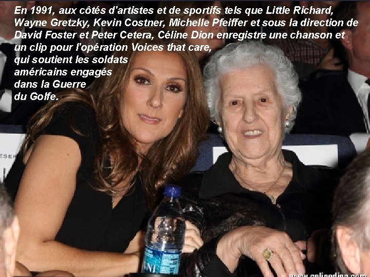 En 1991, aux côtés d'artistes et de sportifs tels que Little Richard, Wayne Gretzky,