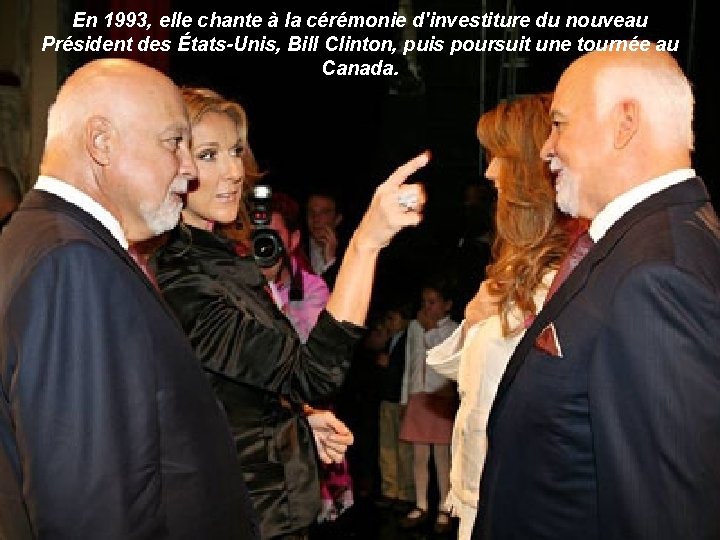 En 1993, elle chante à la cérémonie d'investiture du nouveau Président des États-Unis, Bill