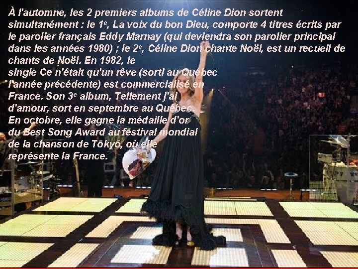 À l'automne, les 2 premiers albums de Céline Dion sortent simultanément : le 1