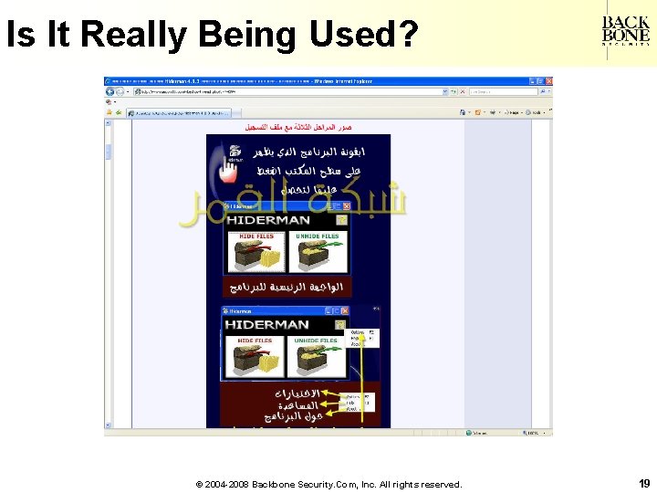 A Net-Centric Do. D NII/CIO Is It Really Being Used? © 2004 -2008 Backbone