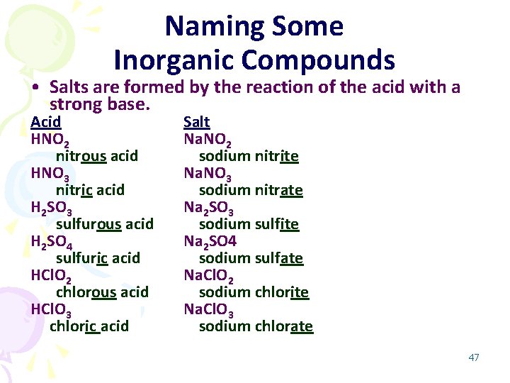 6 Some Types Of Chemical Reactions Outline 1