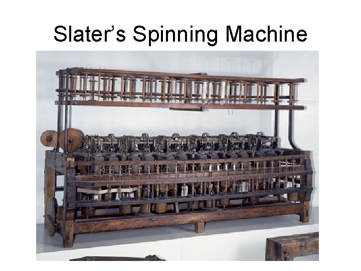 Slater’s Spinning Machine 