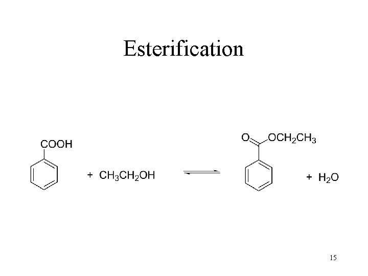 Esterification 15 