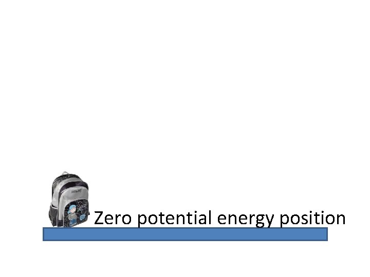 Zero potential energy position 