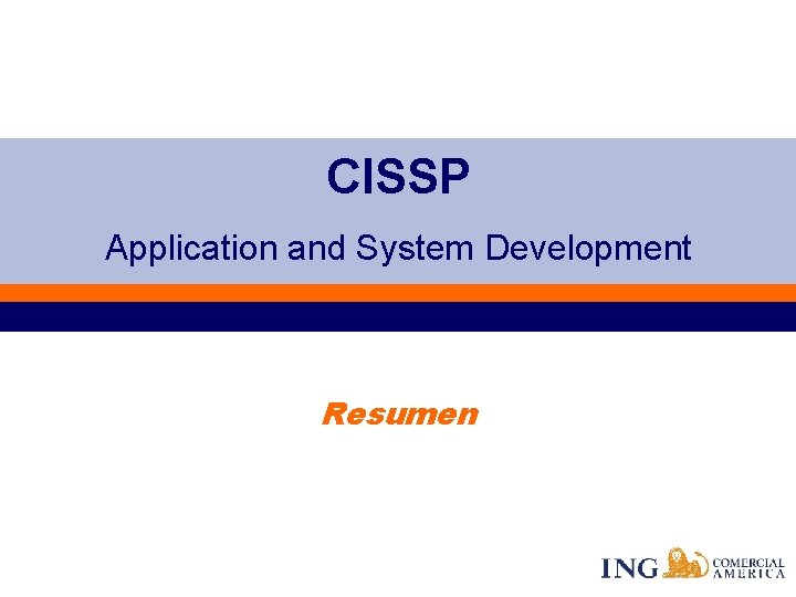 CISSP Application and System Development Resumen 