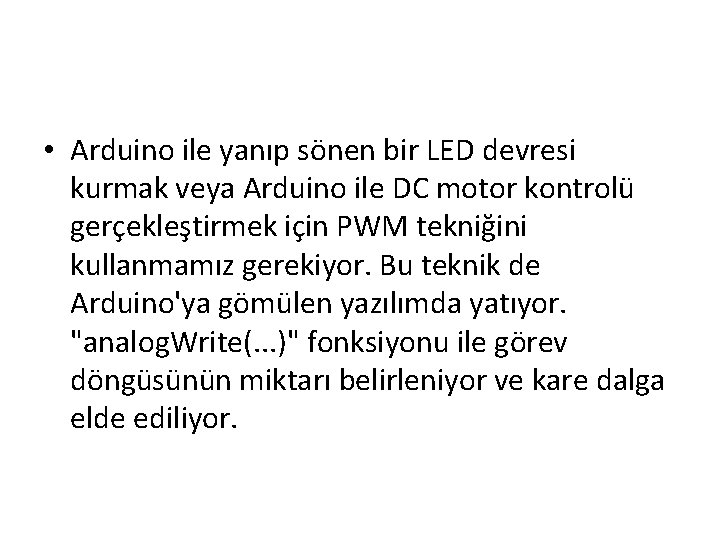  • Arduino ile yanıp sönen bir LED devresi kurmak veya Arduino ile DC