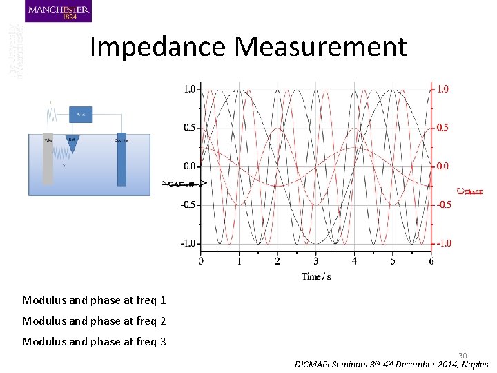 Impedance Measurement Modulus and phase at freq 1 Modulus and phase at freq 2