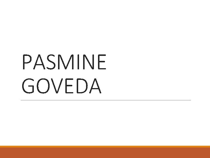 PASMINE GOVEDA 