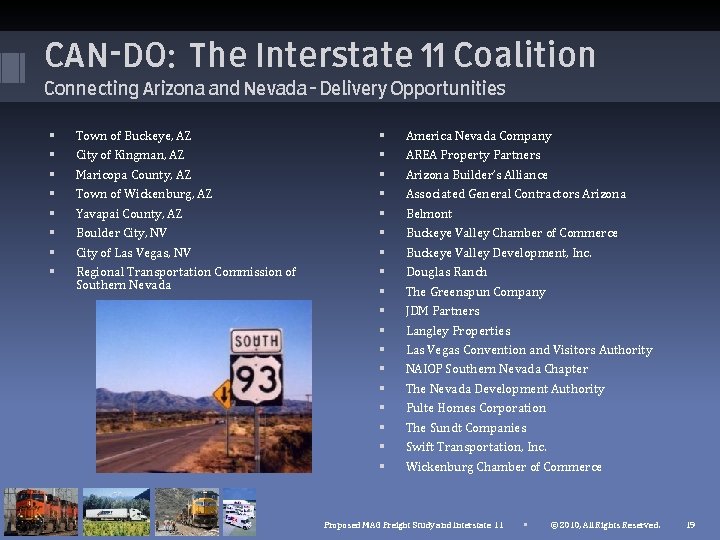 CAN-DO: The Interstate 11 Coalition Connecting Arizona and Nevada – Delivery Opportunities Town of CAN-DO: The Interstate 11 Coalition Connecting Arizona and Nevada – Delivery Opportunities Town of