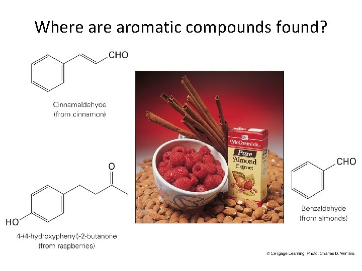 Where aromatic compounds found? 