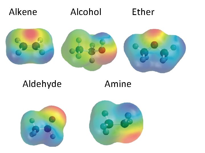 Alkene Aldehyde Alcohol Ether Amine 