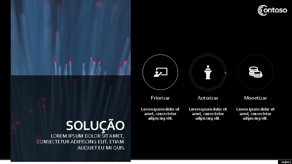 SOLUÇÃO Priorizar Autorizar Monetizar Lorem ipsum dolor sit amet, consectetur adipiscing elit. LOREM IPSUM SOLUÇÃO Priorizar Autorizar Monetizar Lorem ipsum dolor sit amet, consectetur adipiscing elit. LOREM IPSUM