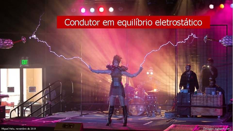 Condutor em equilíbrio eletrostático Miguel Neta, novembro de 2019 [Imagem: makezine. com] 