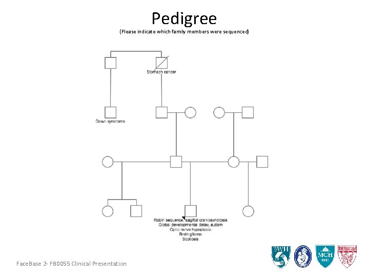Pedigree (Please indicate which family members were sequenced) Face. Base 2 - FB 0055 Pedigree (Please indicate which family members were sequenced) Face. Base 2 - FB 0055