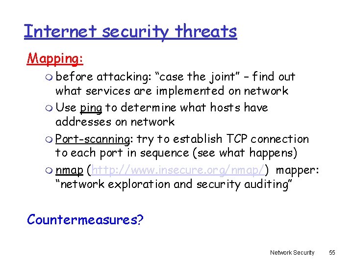 Internet security threats Mapping: m before attacking: “case the joint” – find out what