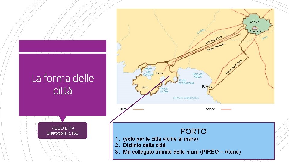 La forma delle città VIDEO LINK Metropolis p. 163 PORTO 1. (solo per le