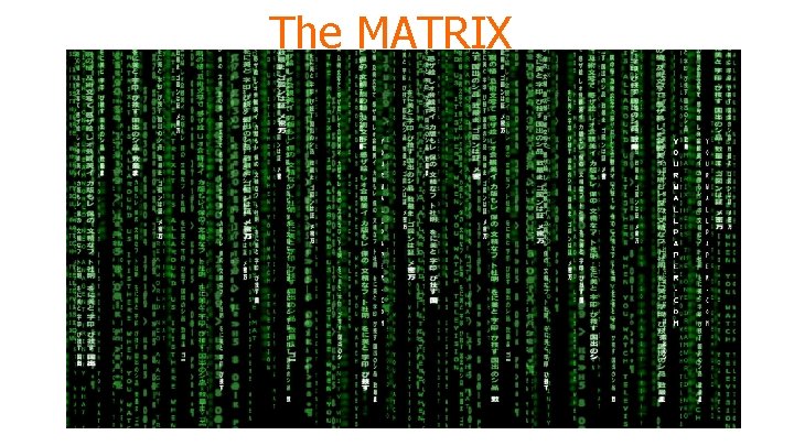 The MATRIX Dan Boneh 