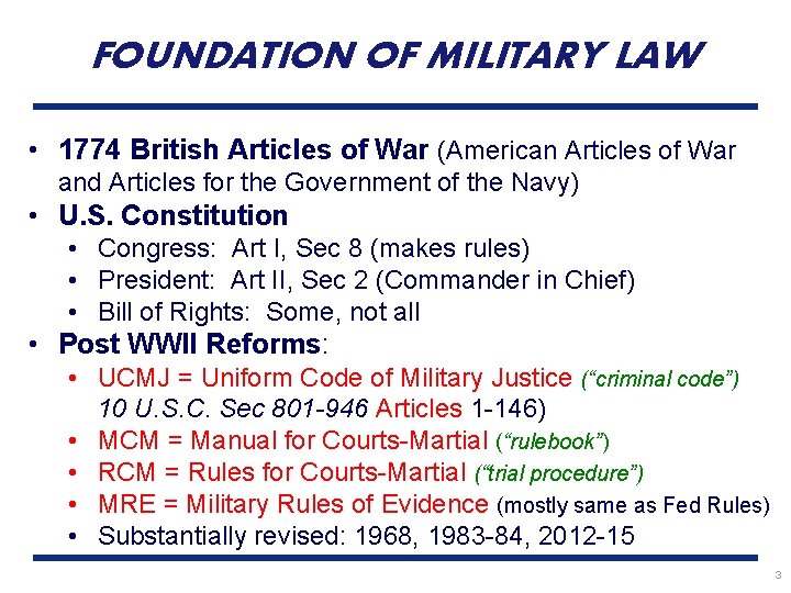 FOUNDATION OF MILITARY LAW • 1774 British Articles of War (American Articles of War
