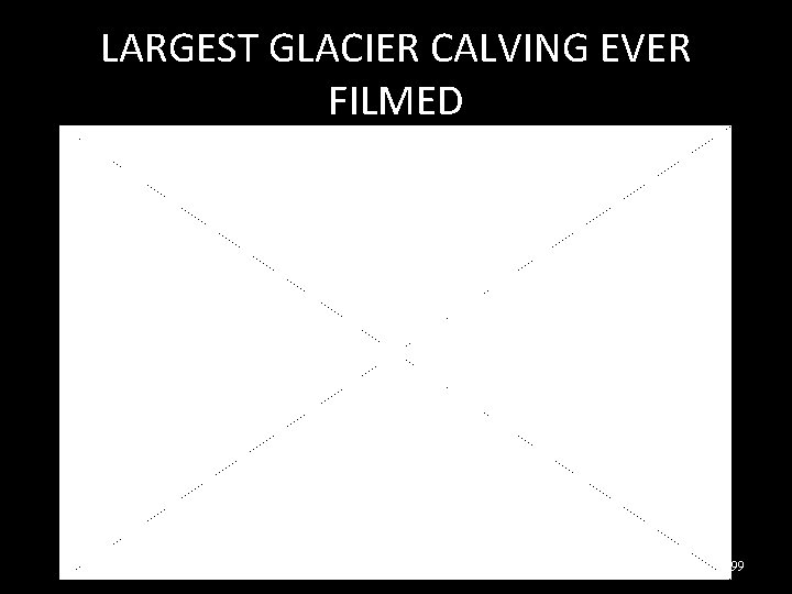 LARGEST GLACIER CALVING EVER FILMED 99 