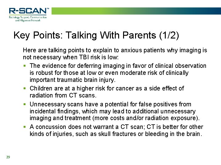 Key Points: Talking With Parents (1/2) Here are talking points to explain to anxious Key Points: Talking With Parents (1/2) Here are talking points to explain to anxious