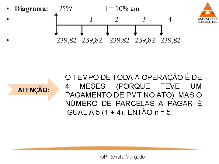  • Diagrama: • • ? ? I = 10% am 2 3 1