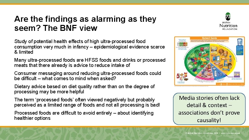 Are the findings as alarming as they seem? The BNF view Study of potential