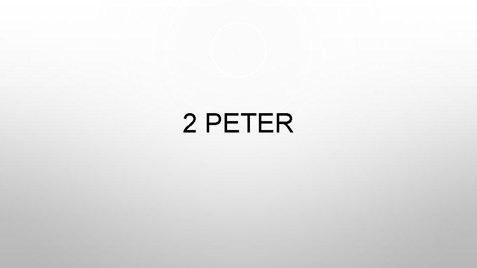 2 PETER 