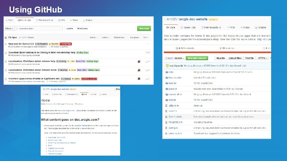 Using Git. Hub Using Git. Hub