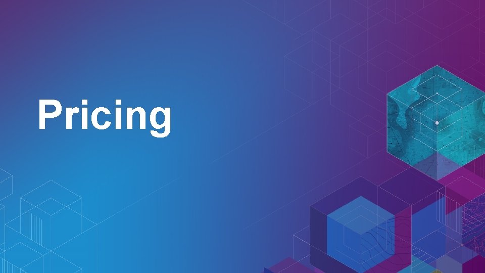 Pricing Pricing