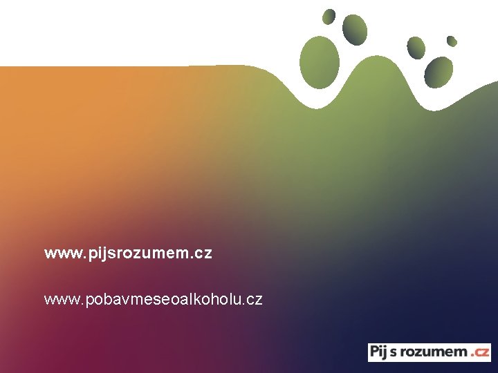 www. pijsrozumem. cz www. pobavmeseoalkoholu. cz 