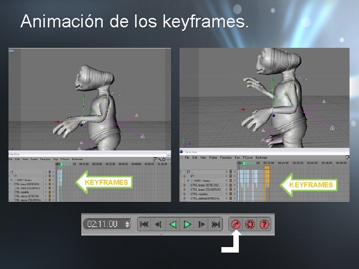 Animación de los keyframes. KEYFRAMES 