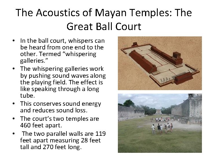 The Acoustics of Mayan Temples Chichen Itz Presented