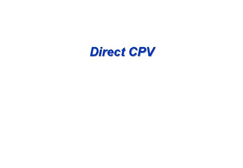 Direct CPV 