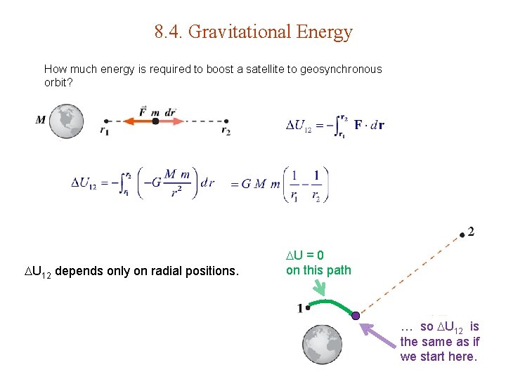 8. 4. Gravitational Energy How much energy is required to boost a satellite to 8. 4. Gravitational Energy How much energy is required to boost a satellite to