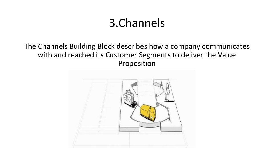 3. Channels The Channels Building Block describes how a company communicates with and reached