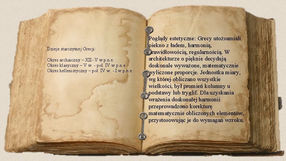 Dzieje starożytnej Grecji: Okres archaiczny – XII- V w p. n. e. Okres klasyczny