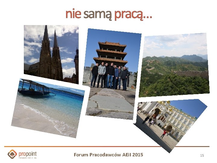 nie samą pracą… Forum Pracodawców AEi. I 2015 15 nie samą pracą… Forum Pracodawców AEi. I 2015 15