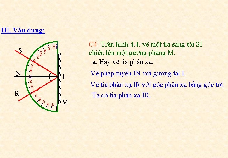 I 10 0 50 40 30 20 R 60 70 N C 4: Trên
