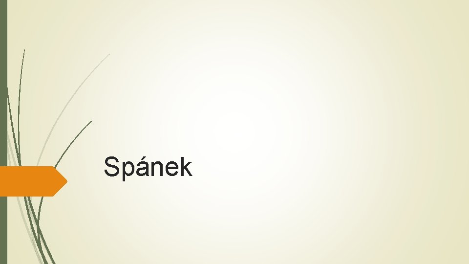 Spánek 