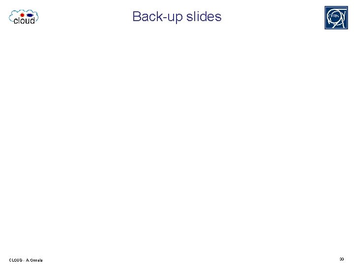 Back-up slides CLOUD - A. Onnela 33 
