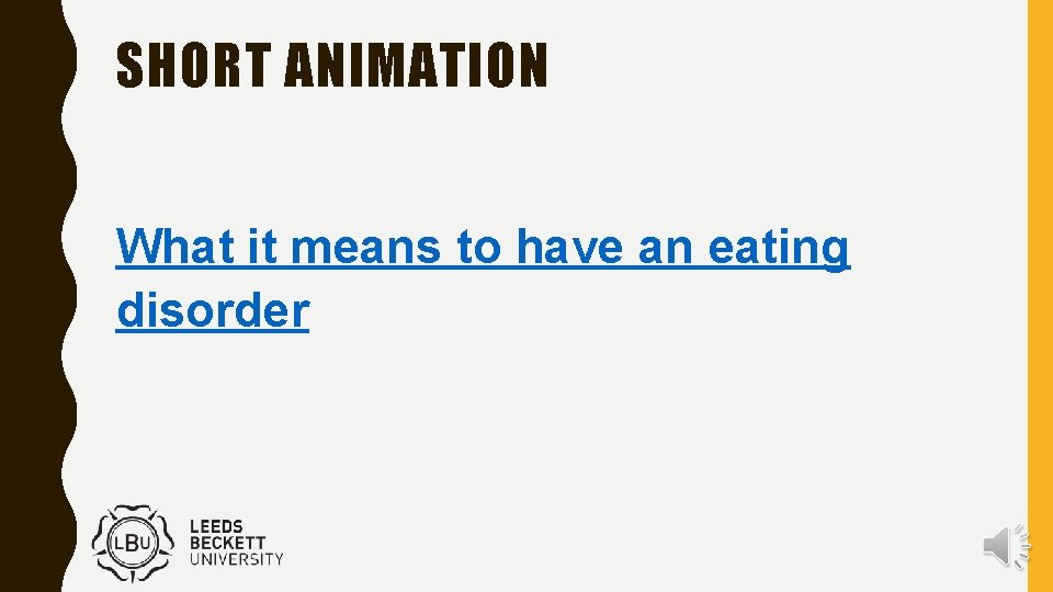 SHORT ANIMATION What it means to have an eating disorder 