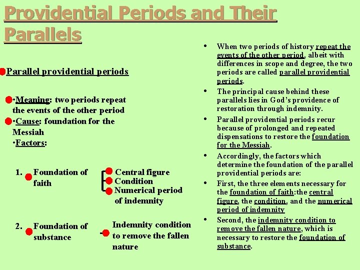 Providential Periods and Their Parallels • When two periods of history repeat the Parallel Providential Periods and Their Parallels • When two periods of history repeat the Parallel