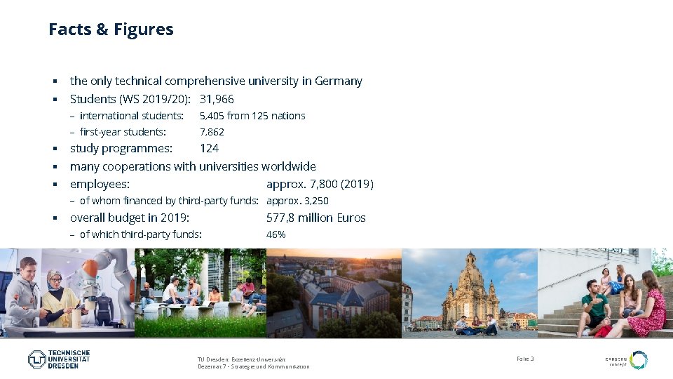 Facts & Figures § the only technical comprehensive university in Germany § Students (WS Facts & Figures § the only technical comprehensive university in Germany § Students (WS